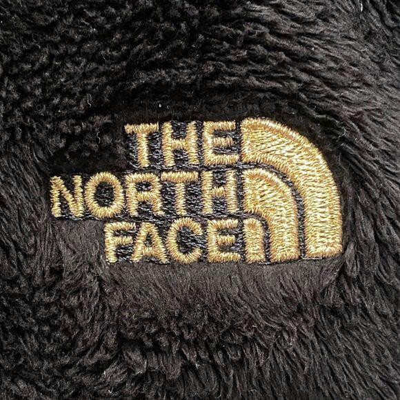 The North Face Osito Black Curry Gold fuzzy fleece jacket Women's Size Medium M - Picture 7 of 10
